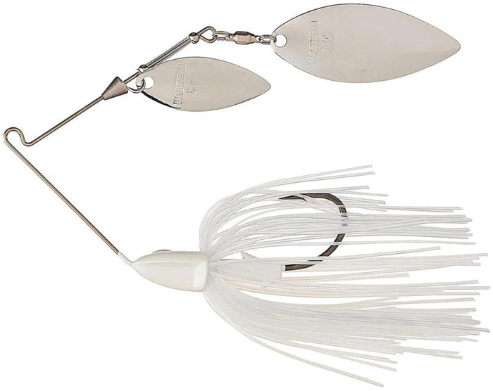 Keitech Tee-Bone Double Willow Spinnerbait - 3/8 oz - French Pearl