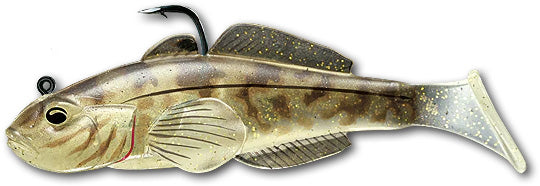 LIVETARGET Goby Paddle Tail Swimbait 3 pack - Natural