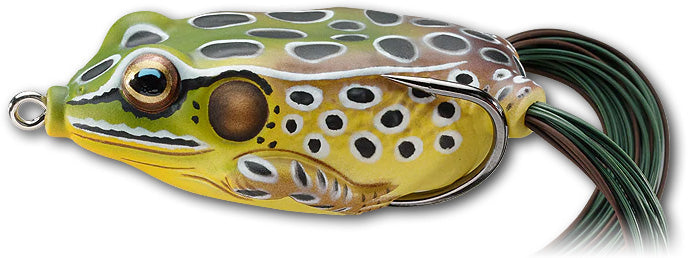 LIVETARGET Hollow Body Frog 45 / 55 / 65 - Emerald/Brown
