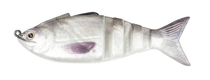 Lunkerhunt Gambit 4 1/2 inch Soft Body Swimbait - Ghost