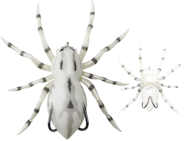 Lunkerhunt Phantom Spider Topwater Hollow Body Arachnid - White Wolf