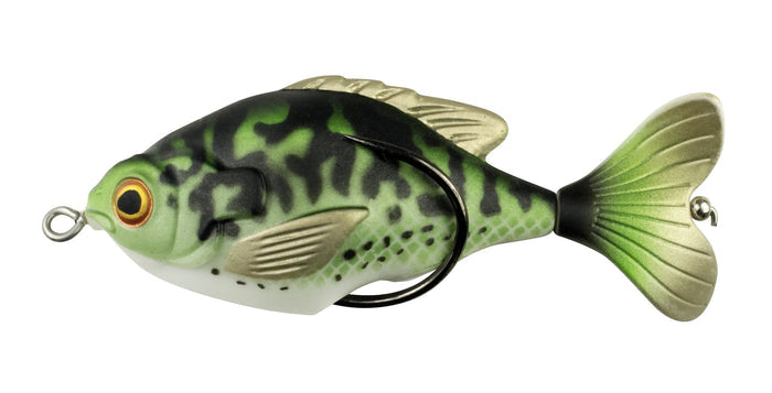 Lunkerhunt Propfish Sunfish 3 1/4 inch Hollow Topwater Prop Lure - Crappie
