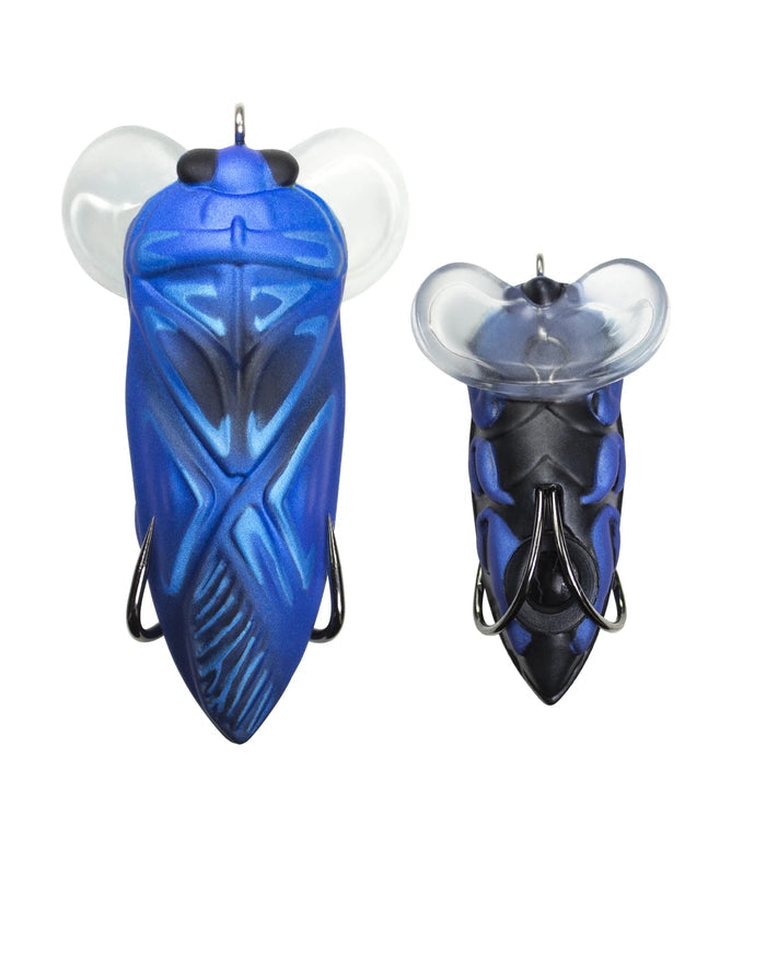 Lunkerhunt Yappa Bug 3 inch Hollow Body Insect - Sapphire