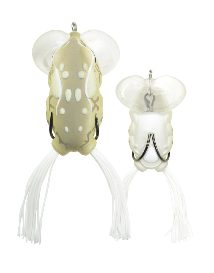 Lunkerhunt Yappa Frog 2 1/4 inch Hollow Body Frog - Albino