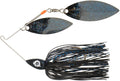 Nichols Pulsator Metal Flake Double Willow Spinnerbait Black & Blue