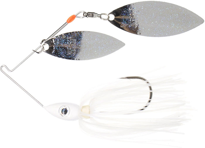 Nichols Pulsator Metal Flake Double Willow Spinnerbait - Blue Shad/Nickel Blue
