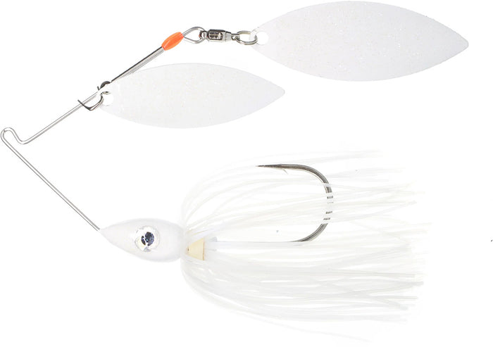 Nichols Pulsator Metal Flake Double Willow Spinnerbait - Blue Shad/White Blue