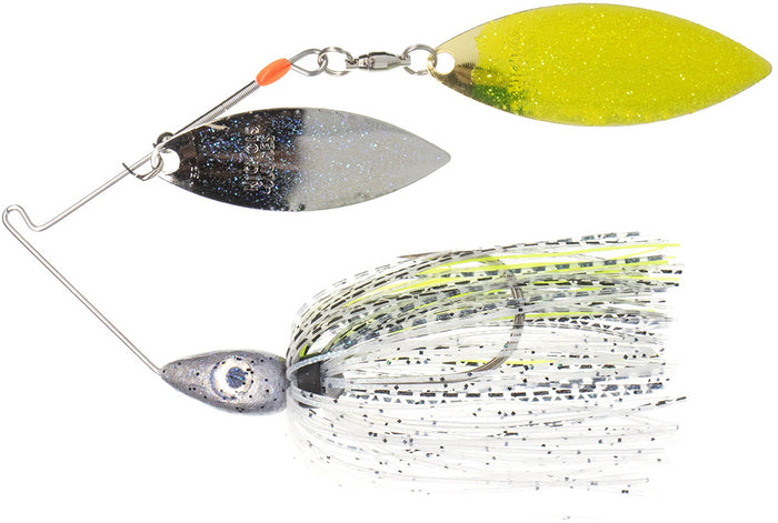 Nichols Pulsator Metal Flake Double Willow Spinnerbait - Bombshell Shad