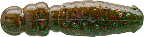 Nories 3 Inch Flip Dom Heavy Stick Bait - 6 Pack - Green Pumpkin Black Flake/Watermelon Red Green Flake Back