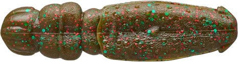 Nories 3 Inch Flip Dom Heavy Stick Bait - 6 Pack - Light Green Pumpkin Red Green Flake