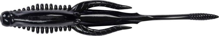 Nories 4.5 Inch Hulabug Bladed Jig Trailer - 5 Pack Solid Black