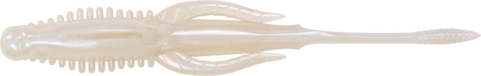 Nories 4.5 Inch Hulabug Bladed Jig Trailer - 5 Pack - Albino Pearl