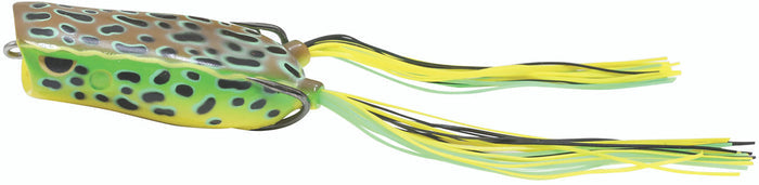 Northland Tackle Reed-Runner Hollow Body Popping Frog - 2.75 Inch - Brown Leopard Frog