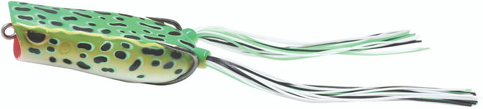 Northland Tackle Reed-Runner Hollow Body Popping Frog - 2.75 Inch - Green Leopard Frog