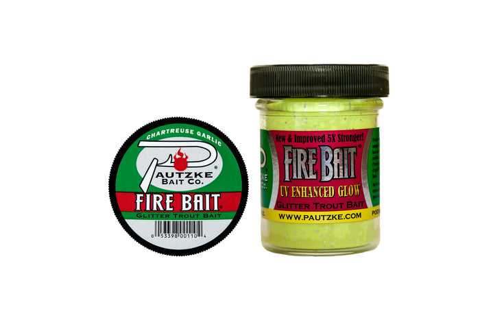 Pautzke Bait Co. Fire Bait Glitter Trout Bait - Chartreuse/Garlic