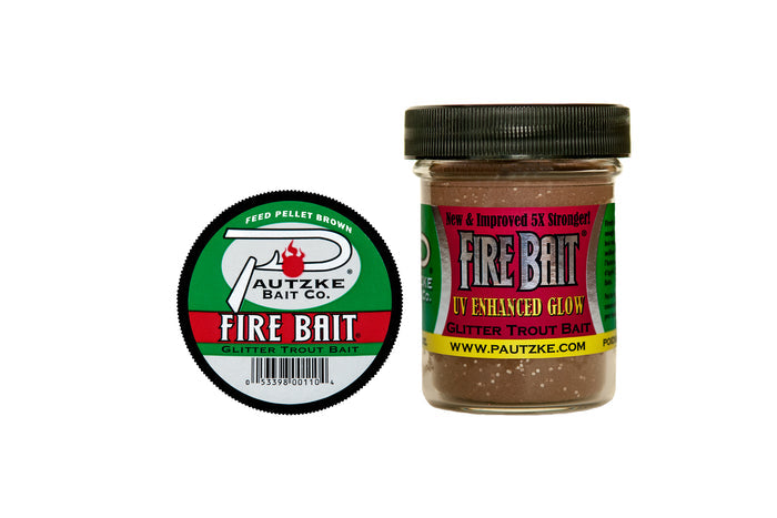 Pautzke Bait Co. Fire Bait Glitter Trout Bait - Feed Pellet Brown