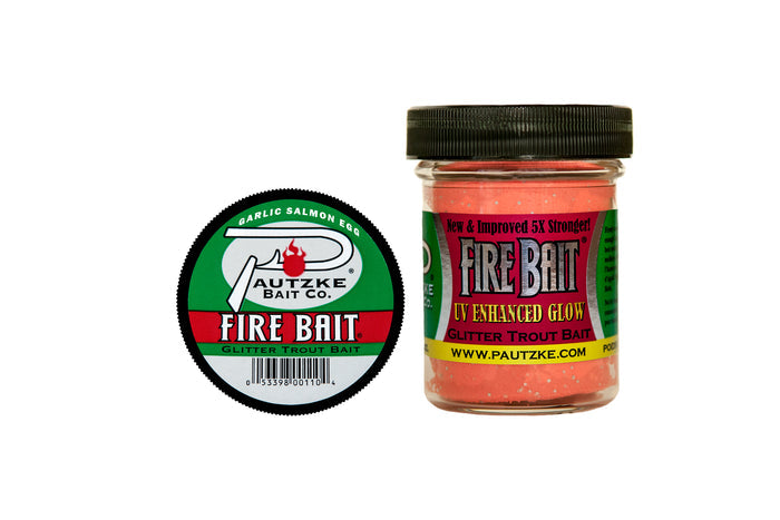 Pautzke Bait Co. Fire Bait Glitter Trout Bait - Garlic Salmon Egg