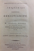 Philosophical and critical inquiries concerning Christianity. (Translated by John Lewis Boissier, Esq.)