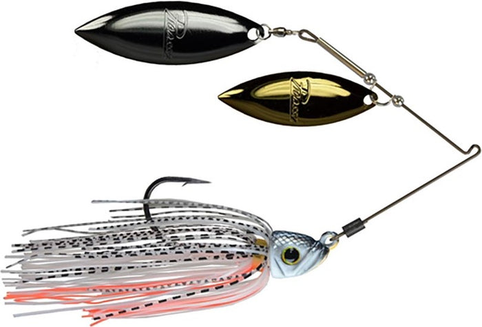 White Shad - Gold & Nickel Blades / 1/2 oz