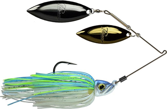 Picasso Lures Titanium Pro Double Willow Spinnerbait - Big Sexy - Gold & Nickel Blades