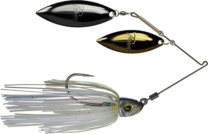 Picasso Lures Titanium Pro Double Willow Spinnerbait - Blue Red Pearl - Gold & Nickel Blades