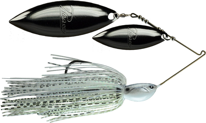 Picasso Spinnerbait Inviz R Wire - Double Willow Blades - Bling Shad/Nickel/Nickel