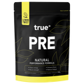 True PRE natural performance pre-workout powder pouch, Lemon Twist flavour, 300g, True Protein Australian-made packaging