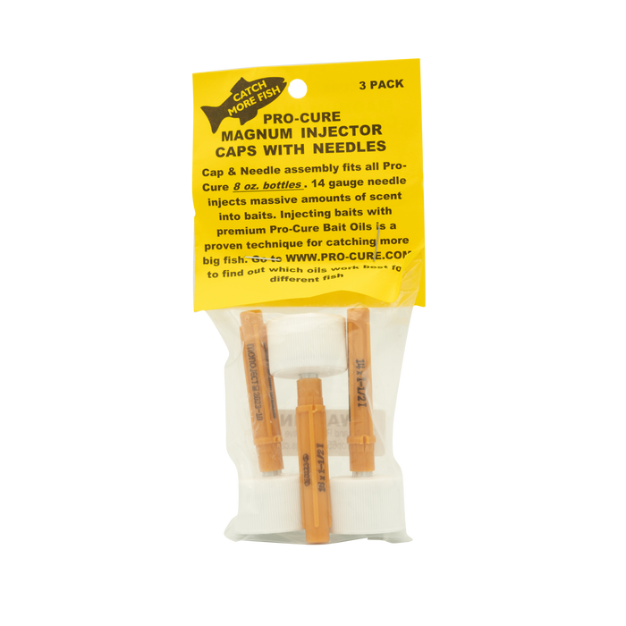 Pro-Cure Bait Injector Needle Caps 3 pack - Magnum