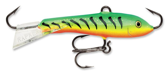 Rapala Jigging Rap 1 1/2 inch W3 Ice Jigs Glow Tiger