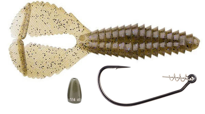 Reaction Innovation Spicy Beaver with Owner 5132 Twistlock 3X Ultimate Flipping Kit - Electric Shad