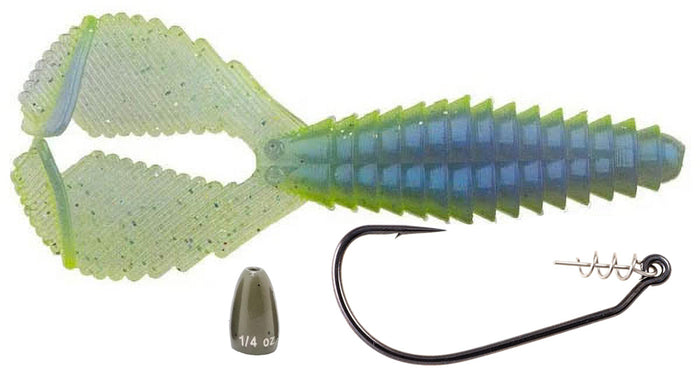 Reaction Innovation Spicy Beaver with Owner 5132 Twistlock 3X Ultimate Flipping Kit - Sexy Shad