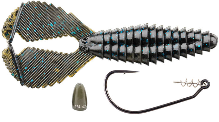 Reaction Innovation Spicy Beaver with Owner 5132 Twistlock 3X Ultimate Flipping Kit - Tramp Stamp