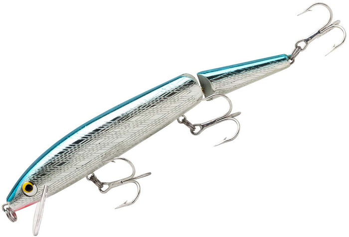 Rebel Jointed Minnow Hard Lure - Silver Blue