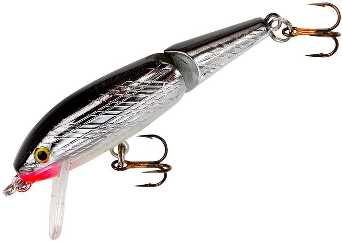 Rebel Jointed Minnow Hard Lure - Silver/Black