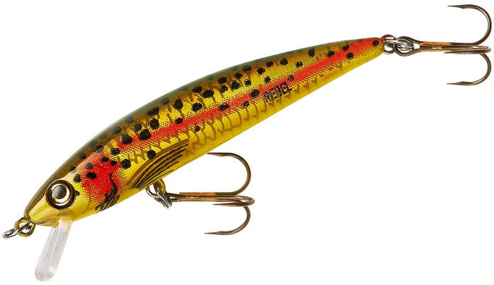 Rebel TD47 Tracdown Ghost Minnow 2 1/2 inch Barbless Hard Minnow - Cutthroat Trout