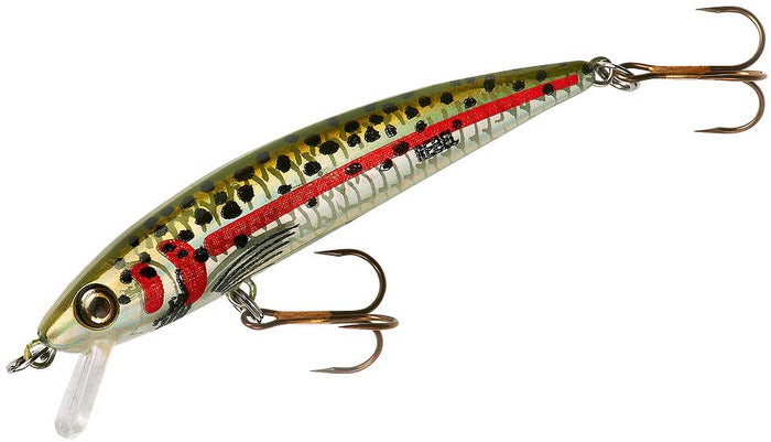 Rebel TD47 Tracdown Ghost Minnow 2 1/2 inch Barbless Hard Minnow - Rainbow Trout