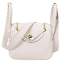 Regina Women's Faux Leather Mini Shoulder Strap Bag White-1