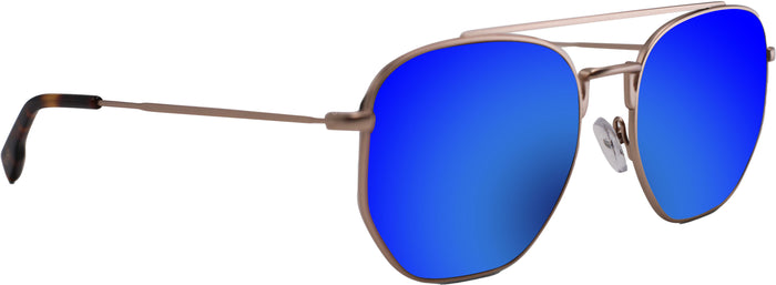 Satin Gold / Brown Lens / Freshwater Blue