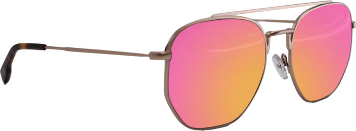 Satin Gold / Brown Lens / Freshwater Rose Gold