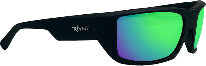 Matte Black / Brown Lens / Freshwater Green