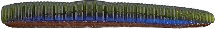 Roboworm Ned Worm Stickbait - 4.5 Inch - Aaron's Magic Red & Black Flake