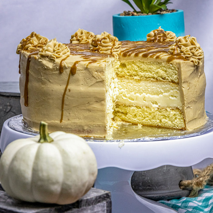 Salted Caramel Cheesecake Cake