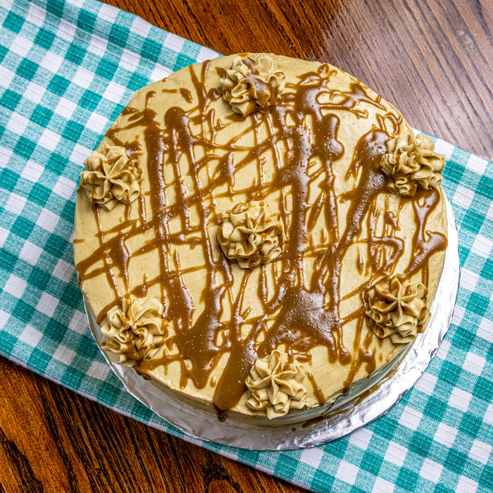Salted Caramel Cheesecake Cake