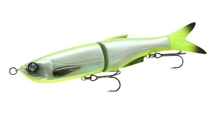Savage Gear 3D Jointed Glide Swimmer Hard Body Swimbait - Chartreuse Flash