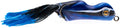Scum Frog Painted Trophy Series Hollow Body Frog - 1/2 oz Black/Blue