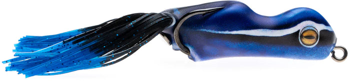 Scum Frog Painted Trophy Series Hollow Body Frog - 1/2 oz Black/Blue
