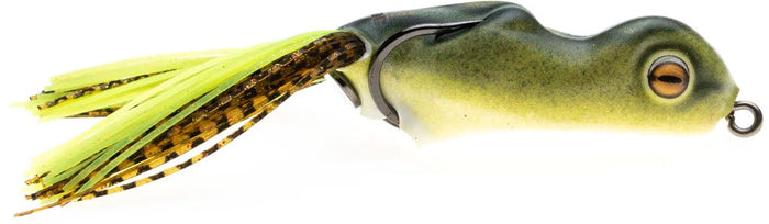 Scum Frog Painted Trophy Series Hollow Body Frog - 1/2 oz - Green Tea