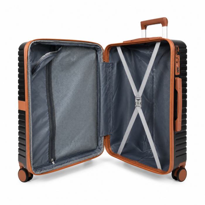 Silverhand Medium Hard Shell Suitcase | Midnight & Caramel Spice