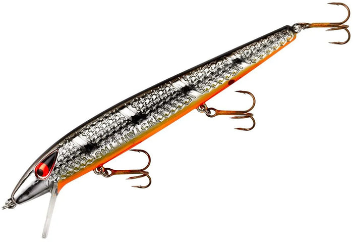 Smithwick Suspending Super Rogue 5 inch Jerkbait Chrome/Black Back/Orange Belly