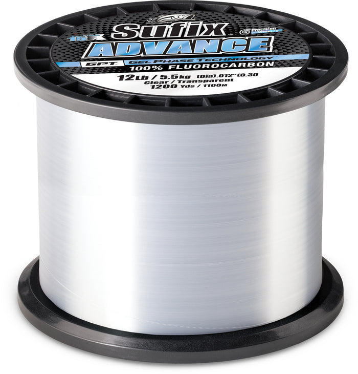 Sufix Advance Fluorocarbon Bulk Spool 1200 Yards 4 pound
